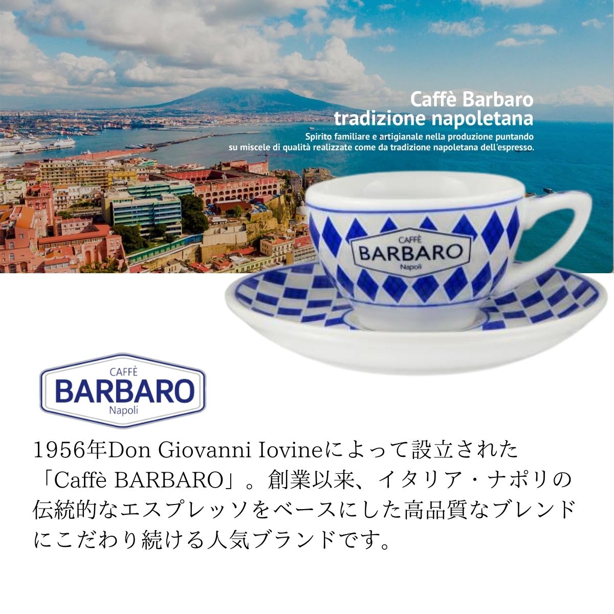 卸専用)イタリアンエスプレッソ コーヒー豆 「Barbaro Miscela Nera」