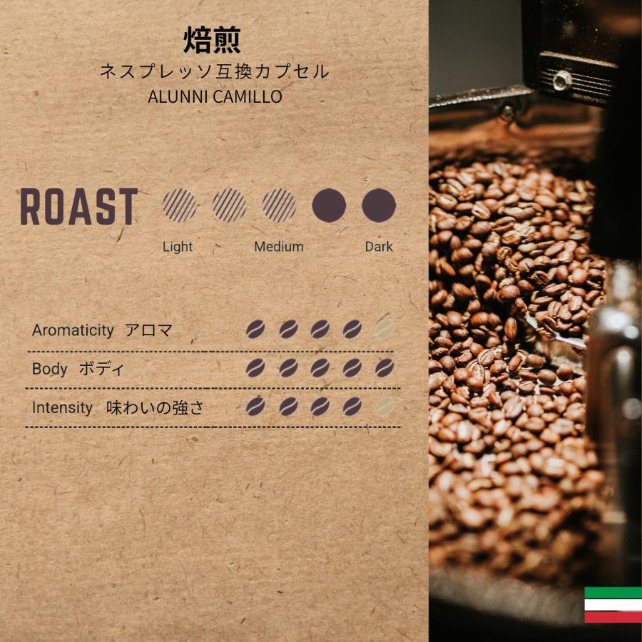ネスプレッソ互換カプセル 1種50個 コーヒー イタリア製 ローマ Camillo