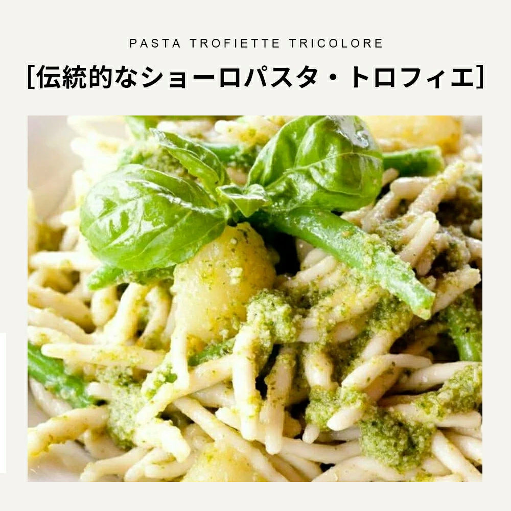 ショートパスタ ジェノヴァ伝統的のねじれ「トロフィエ」