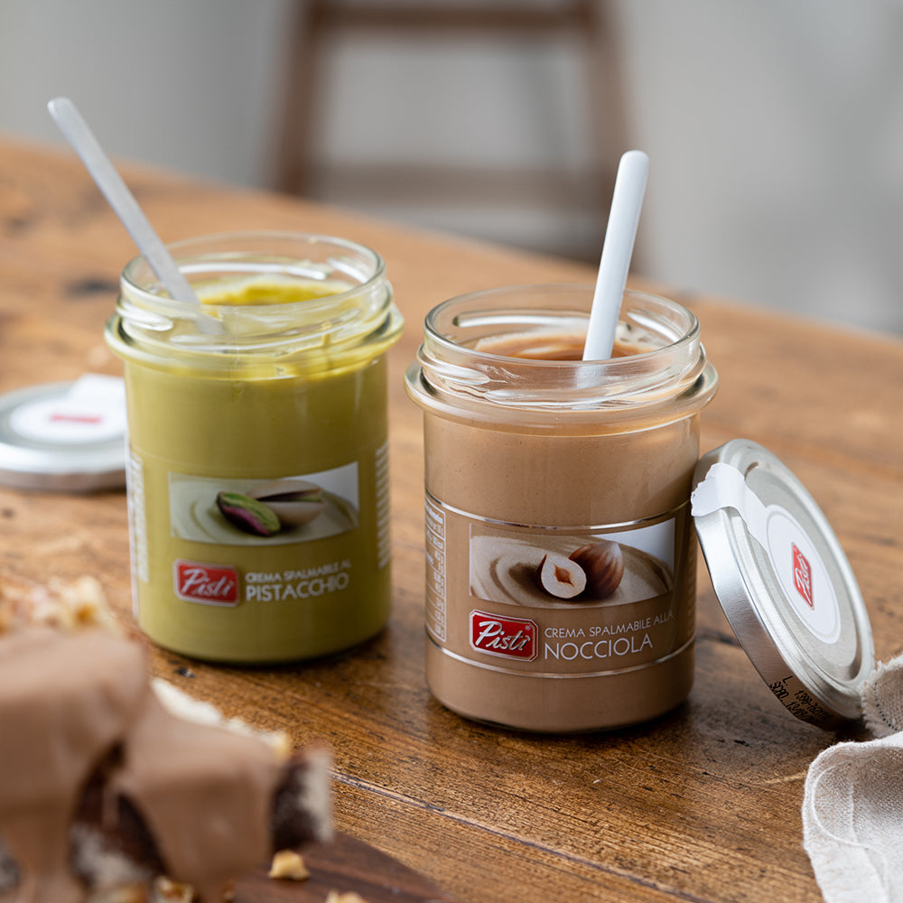 イタリア産 ピスタチオクリーム&ヘーゼルナッツクリーム ギフトセット