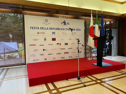 イタリア大使館にてエスプレッソを提供いたしました