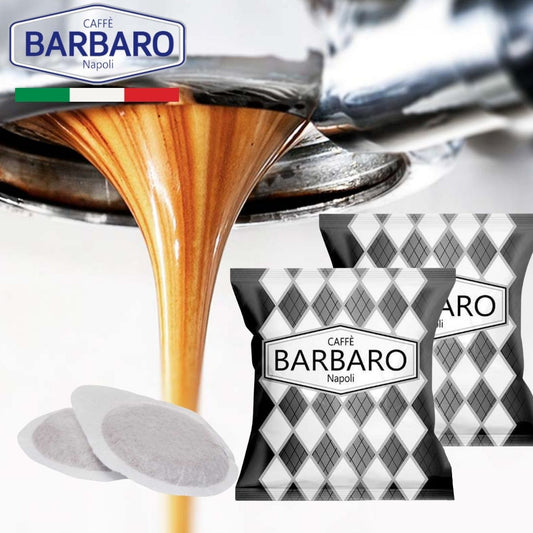 ナポリの伝統エスプレッソ コーヒーポッド 44mm「Caffee BARBARO Nero」カフェポッド  ESEポッド エスプレッソ ポッド