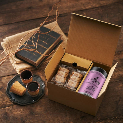 イタリア エスプレッソ 豆 コーヒー豆 (粉) 250g 「LUIGINA」 エスプレッソ用ブレンド & チョカップ CHOCUP 6個入り 贈り物 ギフト セット