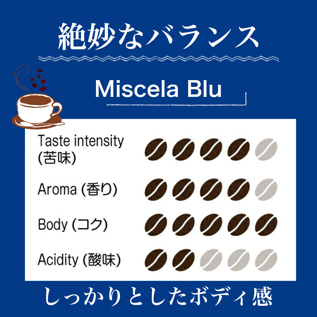 イタリアンエスプレッソ コーヒー豆 「Barbaro Miscela Blu」1kg バランスよい味わい