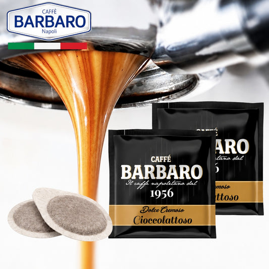 ナポリの伝統エスプレッソ コーヒーポッド 44mm「Caffee BARBARO Nero」カフェポッド  ESEポッド エスプレッソ ポッド