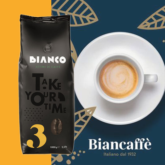 エスプレッソ コーヒー豆「BIANCO #3 」1kg ロブスタ・アラビカ50%