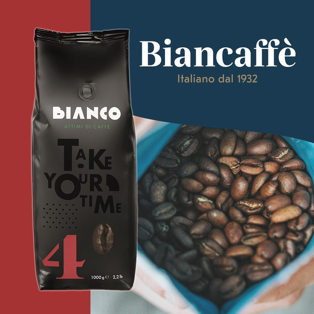 エスプレッソ コーヒー豆「BIANCO #4 」1kg ロブスタ豆70%