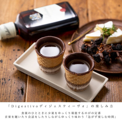 食べられるチョコのカップ「チョカップ」6個とウィスキー バランタインファイネスト200ml