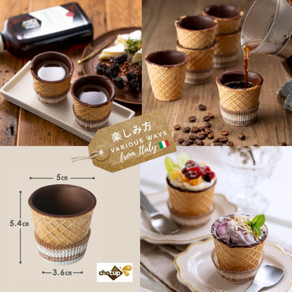 食べられるチョコのカップ「チョカップ」6個とウィスキー バランタインファイネスト200ml